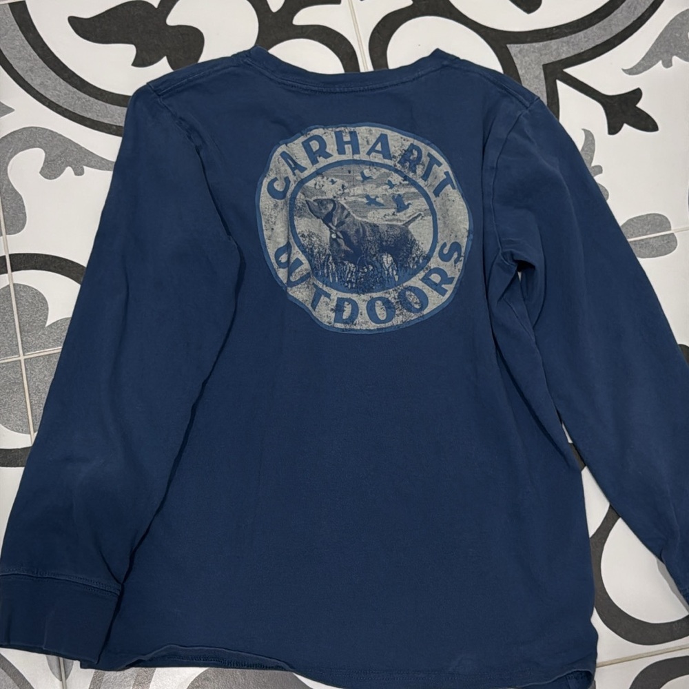 Carhartt Kids Navy Long Sleeve Tee